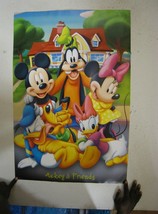 Mickey Mouse Poster Minnie Donald Duck Daisy Pluto Walt Disney and Friends - $71.99