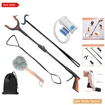 7 In 1 Hip Kit for Recovery Orange Essential Rehab Aid Set with Reacher ... - $65.29