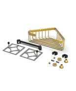 Promessa Deep Corner Soap Basket Polished Brass - $267.38 CAD