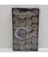 Dept. 56 Vintage Christmas Holiday 24 Silver &amp; Gold Tinsel Balls - $42.51 CAD