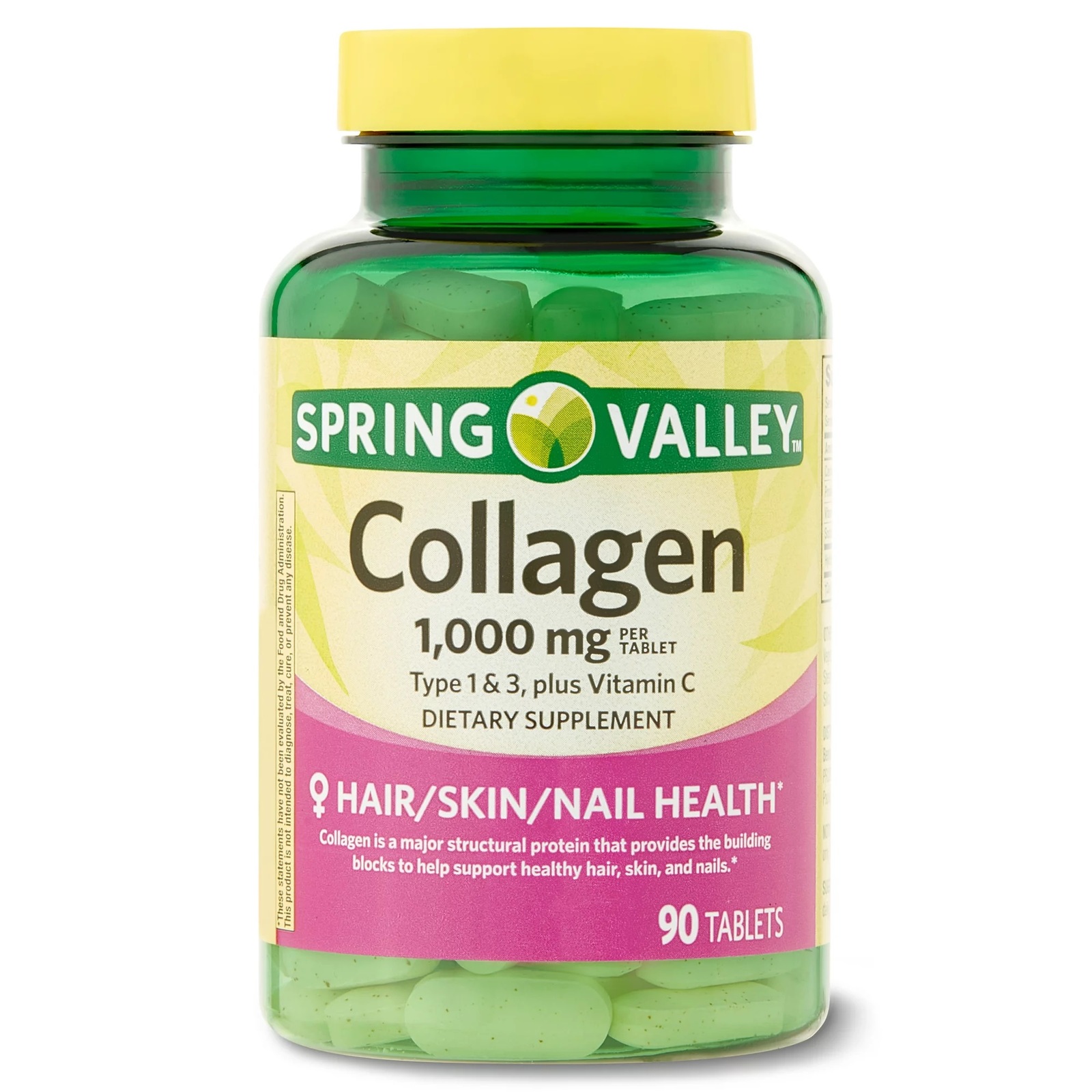 Spring Valley Collagen Type 1 & 3 Plus Vitamin C 1,000 mg 90 Tablets - $24.69