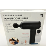 Sharper Image Powerboost Ultra Deep Tissue Percussion Massage Gun 6 Spee... - $148.49