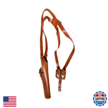 Kingdom Holster Als455 Vertical Shoulder Holster Double Speedloader Pouc... - $180.88
