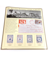 Hawaiian Missionary Stamps 1851-1853 Souvenir Sheet 2001 MNH 4 37¢ Stamp... - $3.95