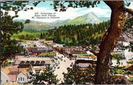 Estes Park Village Base for Rocky Mountain National Park Colorado Vtg Postcard - £4.41 GBP