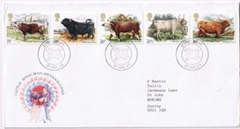 Stamps UK FDC Cattle July 24 1984 Compliments Dairylea - $1.97