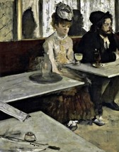 Painting In a café (L’Absinthe) by Degas. Life Art Repro Giclee - $8.59+