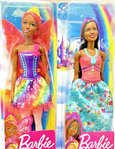 2 Barbie Dreamtopia Princess Doll 12 inch Brunette Long Hair African American - £13.25 GBP