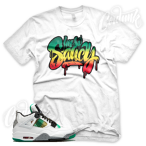 White SAUCY Sneaker T Shirt for J1 4 Rasta Lucid Green Carnival Multi - £20.16 GBP+