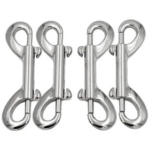 5Pcs Strong Heavy Double Ended Lobster Clasp Snap Hook Zinc Alloy Bolt Snaps Fas - £11.96 GBP