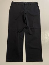 NWT Savane 40 x 32 Jet Black Staight Fit Everyday Chino Soft Touch Stretch Pants - £26.84 GBP