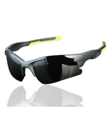 SolarGlide Shades™ Green Polarized Wrap Sunglasses - $49.95