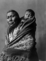 Edward Curtis Native American Art Hidatsa mother Giclee Art Print + Ships Free - £31.07 GBP+