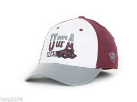Arkansas Razorbacks  TOW NCAA College D1 The Break Up Stretch Fit Cap Hat - £14.93 GBP