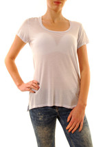 SUNDRY Womens T-Shirt Casual Loe Fit Short Sleeve Minimalistic Blue Size S - £28.69 GBP