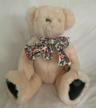 Vintage GUND 1992 Victoria&#39;s Secret Teddy Bear Plush Pale Pink  11&#39;&#39; Seated - £7.86 GBP