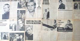 David Mc Callum ~ (26) B&amp;W Clippings, Articles, Centerfold From 1965-1968 - £8.00 GBP