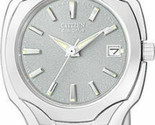 NEW* Citizen Eco-Drive EW1250-54A Women&#39;s Silver-Tone Bracelet 25mm Watch - £93.51 GBP