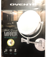 OVENTE 8.5 Hardwired Lighted Wall Mount Makeup Mirror 1X &amp; 7X Magnifier ... - $1,215.74 MXN