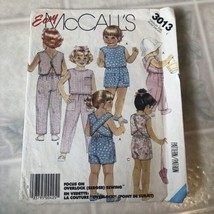 McCall’s easy Serger # 3013 Girls Tops And Pull On Pants Two Lengths Size 4 - £10.23 GBP