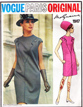 Misses&#39; DRESS Vintage 1960&#39;s VOGUE PARIS ORIGINAL Pattern 1947 Size 14 - $30.00