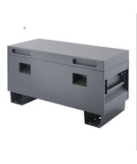 TRINITY Job Site Box Gray Steel Tool Box Heavy Duty 18.5&quot; H x 36&quot; W x 15... - $159.99