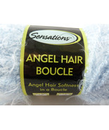Sensations Angel Hair Yarn 3.5oz Wool Acrylic Nylon Soft Boucle Light Blue - £5.42 GBP