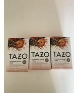 3 TAZO Pumpkin Spice Chai Black Tea Caffeine-Free, 20 Tea Bags Each Bb 0... - $463.13 MXN