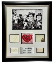 I Love Lucy Autographed Signed Cast Lucille Ball Vivian Vance Framed Jsa Loa - £2,753.19 GBP