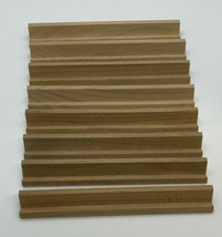 Scrabble Game Wood Racks Lot of 8 Wooden Letter Tile Holders Trays Crafts - $10.79