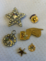 Vtg Masonic Order of the Eastern Star Pin Pendant Lot Jewelry Freemasons - £23.59 GBP