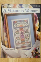 Cross Stitch Leisure Arts A Virtuous Woman Proverbs 3-1 Christian Patter... - $7.42