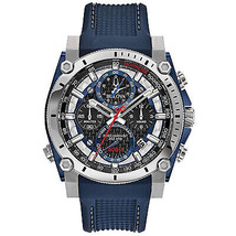 Bulova Men&#39;s Precisionist Blue Dial Watch - 98B315 - £369.88 GBP