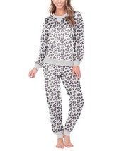 Honeydew Womens Dream Queen Fleece Loungewear Set Color Leopard Size Medium - £43.10 GBP