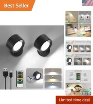 Versatile LED Wall Sconces with Remote - Perfect for Bedroom and Living ... - $30.99