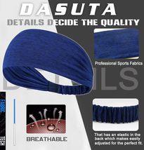 DASUTA 8 PCS Women&#39;s Workout Headbands Non Slip Yoga Sport Sweatbands Fitness Ha - £19.16 GBP