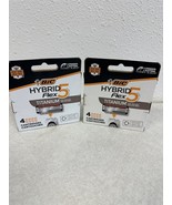 Lot of 2 BIC Flex 5 Hybrid Blade Razor Refills 8 Cartridges total - £14.51 GBP