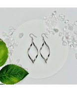 Stonelry Silver Dangle Earrings - Moonlight Swirl - $20.00