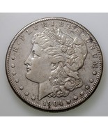 1904-S Silver Morgan Dollar in Extra Fine XF Condition, Light Gray Color - $721.67 CAD