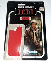 Star Wars ROTJ Vtg 1983 Han Solo Endor Trench Coat 77 Cardback - $15.67