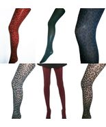 Women's leopard animal print patterned festival tights alternative 7 x c... - $17.68+