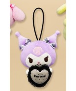 Japan Sanrio Kuromi Oshigoto Diary Heart Ribbon Plush Toy - 20cm Valenti... - $42.91 CAD