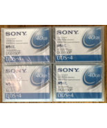 Lot of 4 Sony DDS-4 Data Tape Backup Cartridges  DGD150P 20/40GB Factory... - $20.00