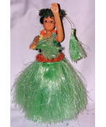 Vintage 7&quot; Hawaii Hula Dancer Aloha Girl Bobble Head for Dash, Posable Arms - $30.04 CAD
