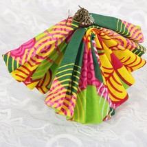 BRW 2021 Fabric African Earrings Ethnic Ankara Earrings Fan Shape African Print  - £11.47 GBP