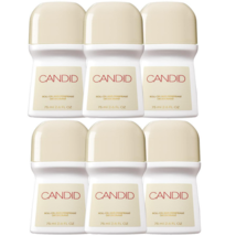 Avon Candid 2.6 Fluid Ounces Roll-On Antiperspirant Deodorant Six Piece Set - $21.98