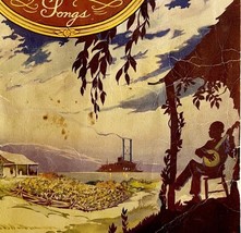 1940 Stephen Foster Songs Booklet Cover Banjo Ephemera 1940 Antique DWN10A - $19.99