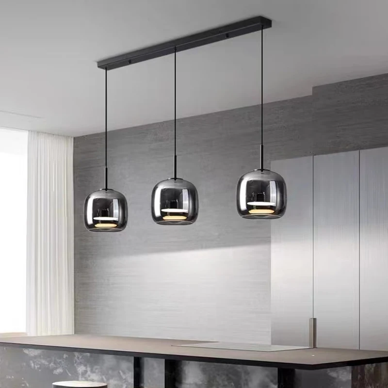 LED Modern Pendant Light Minimalist 3 Heads Dining Table Hanging Lights ... - $98.82+