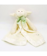 Bearington Baby Lamb Lovey With Green Bow &amp; Satin Trim Security Blanket ... - $240.43 MXN