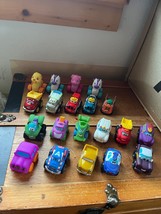 Mixed Lot of Small Metal Plastic Tonka &amp; Playskool Animals on Wheels Pus... - £12.91 GBP